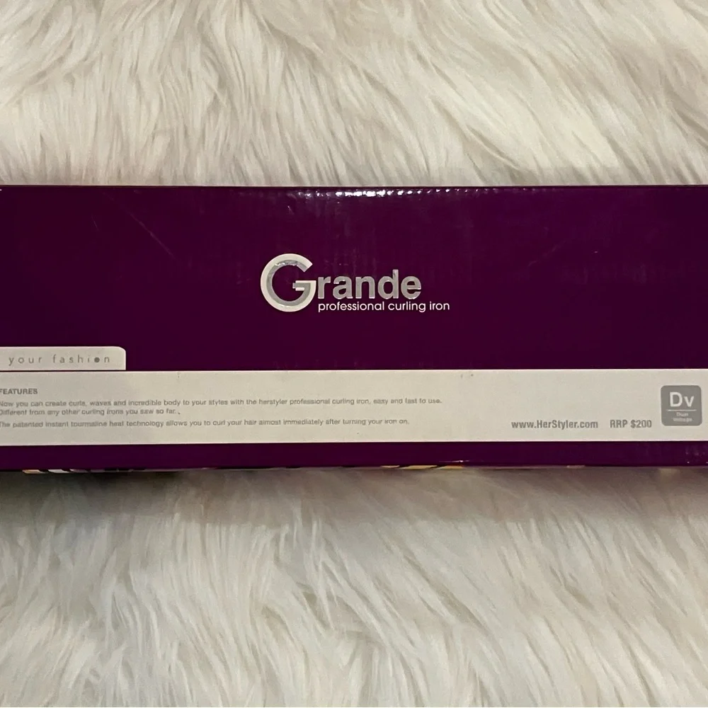 Herstyle Vibrant Purple Hair Curling Wand - Picture 4 of 7